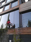 Mytí oken z lana pro ČSOB